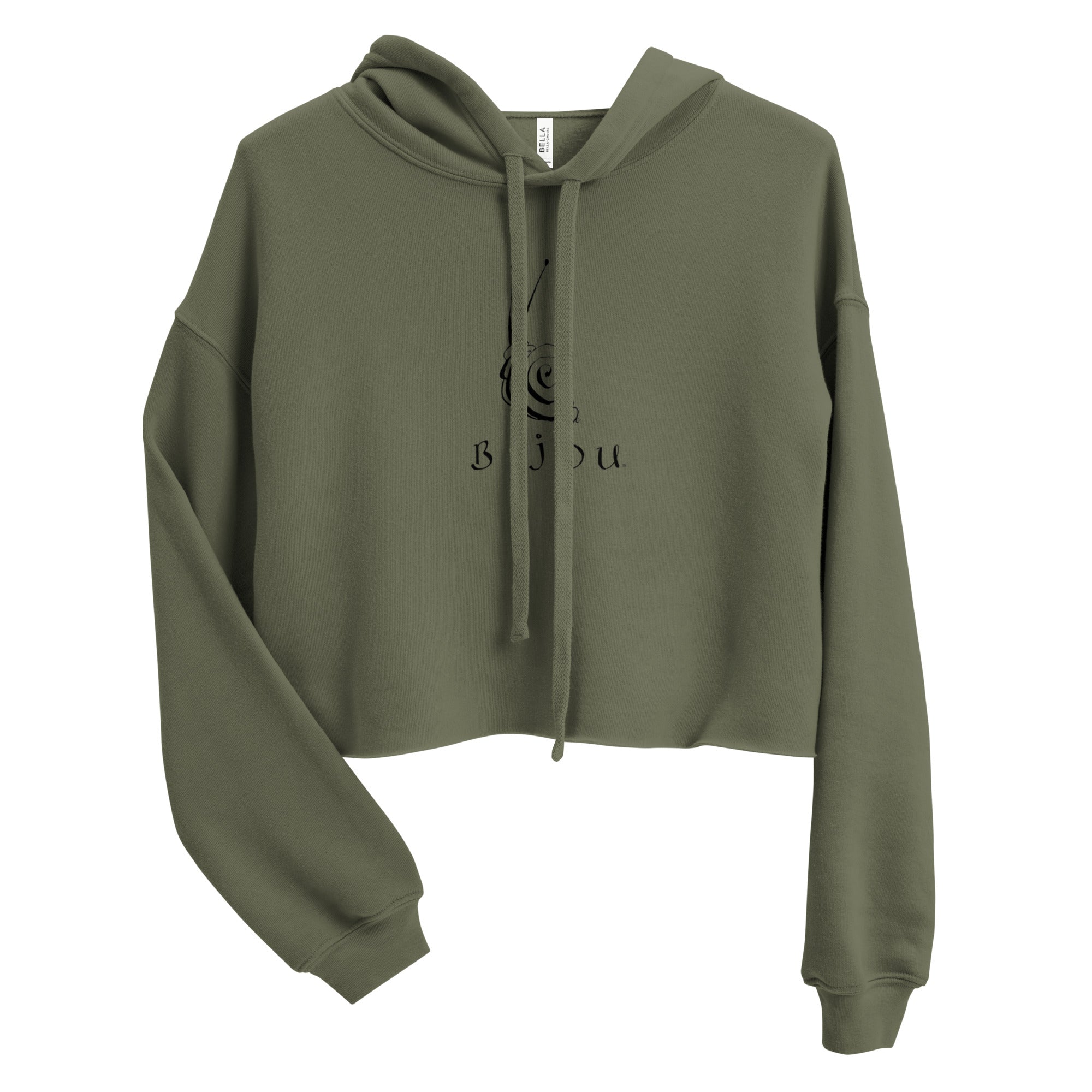 Stylish Bijou Crop Hoodie for Women