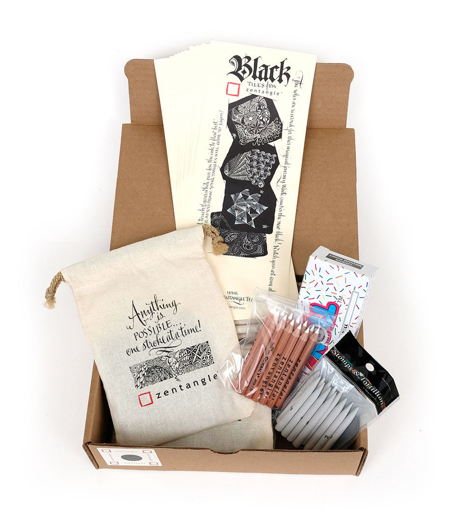 Black Paper Tiles for Crafting & Class Projects