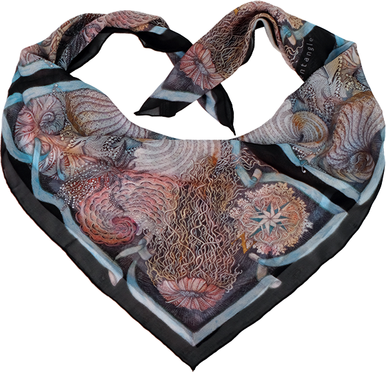 Haeckel Silk Scarf – Elegant & Lightweight Fashion Accessory