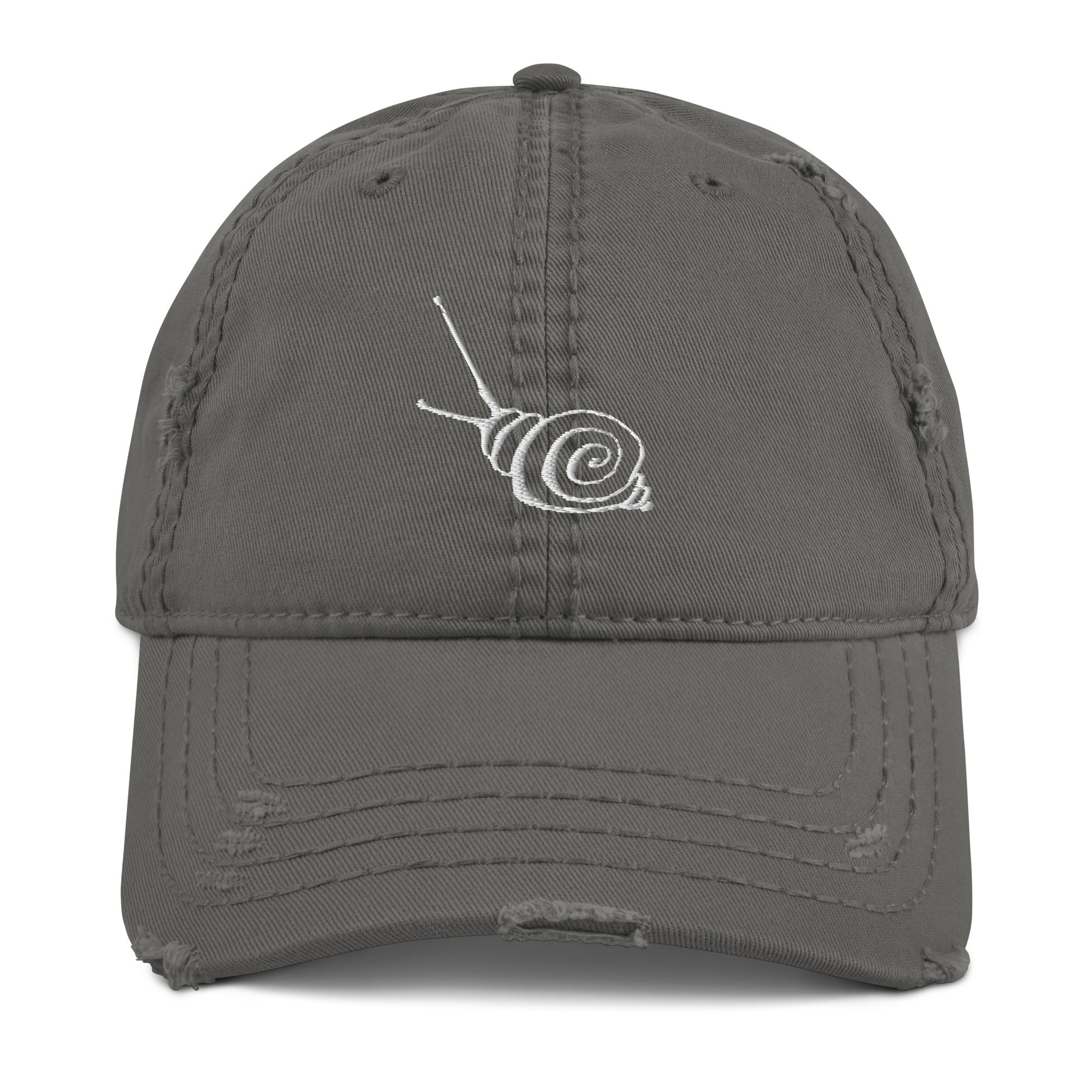 Gray Distressed Bijou Hat – Vintage Style
