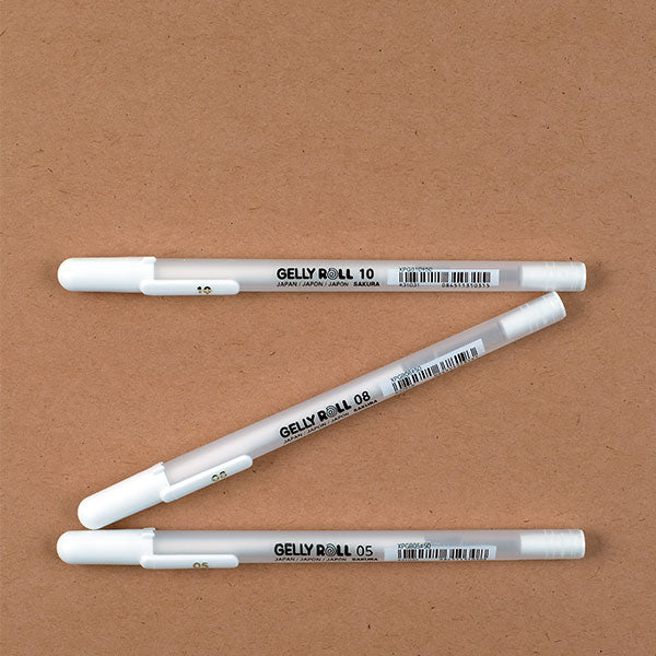 Sakura Gelly Roll White Gel Pens for Art & Craft